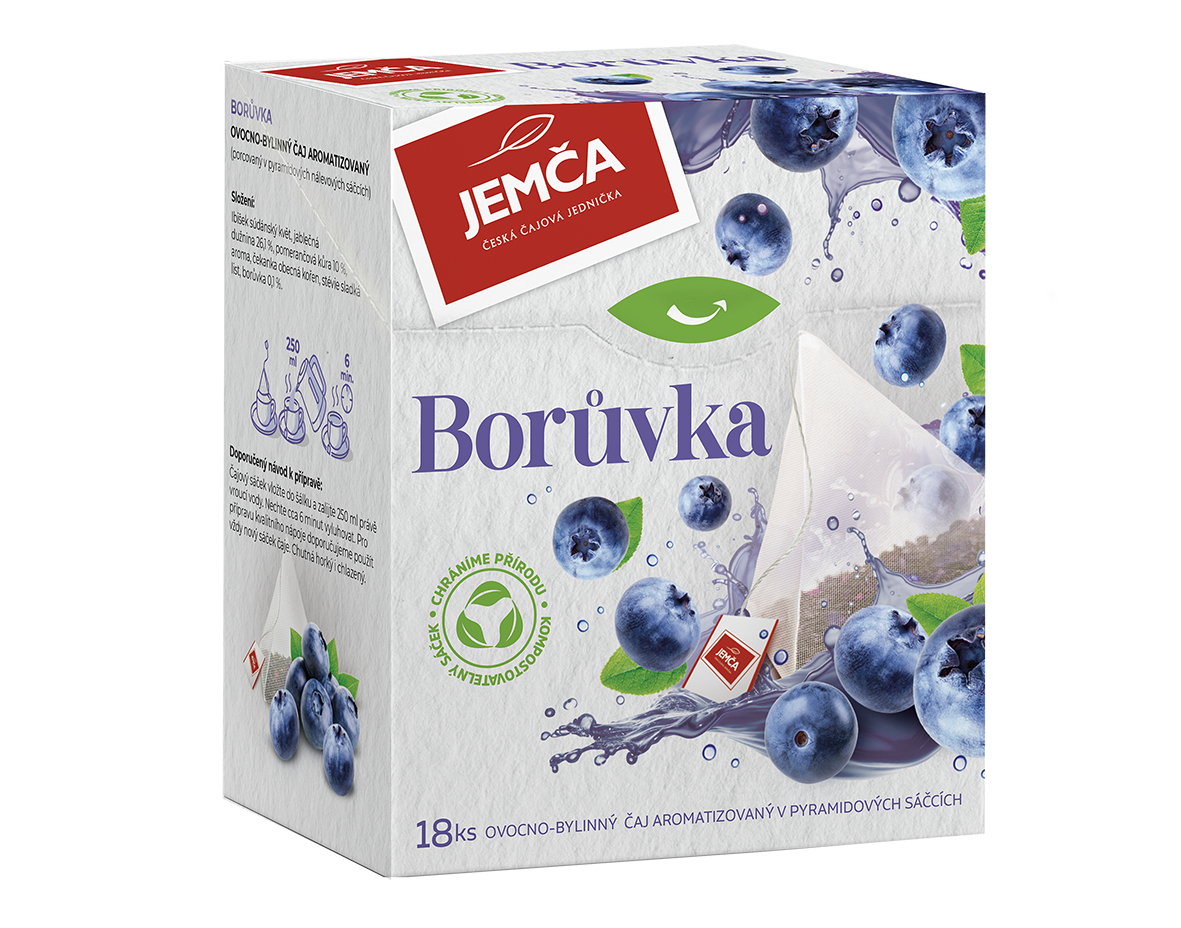 Jemča Čaj borůvka pyramidové sáčky 36 g