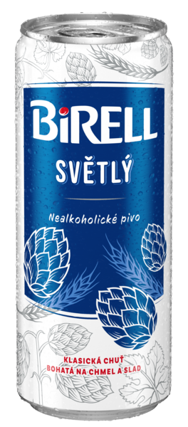 BIRELL Světlý pivo 4 x 330 ml multipack plech