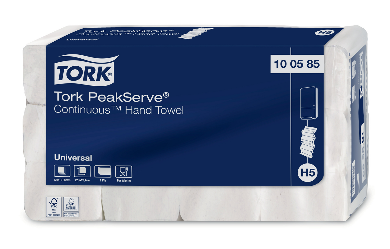 TORK Peakserve papírové ručníky 1vrstvé 12 ks