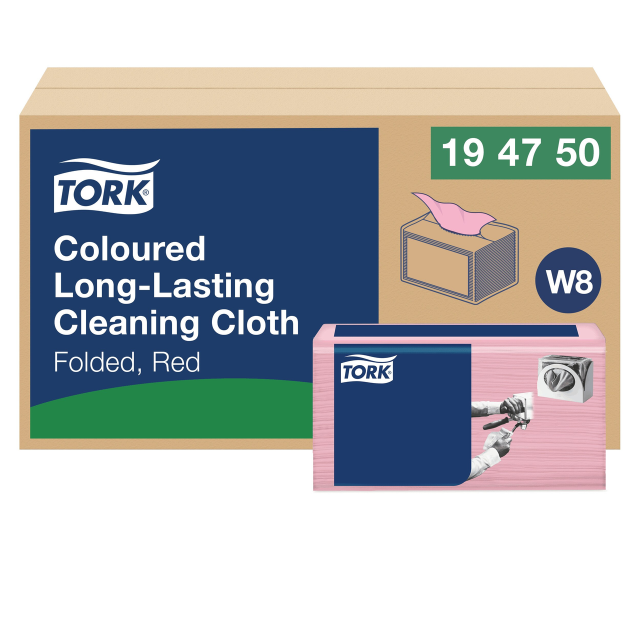 TORK Utěrka 1vrstvé červené 320 ks