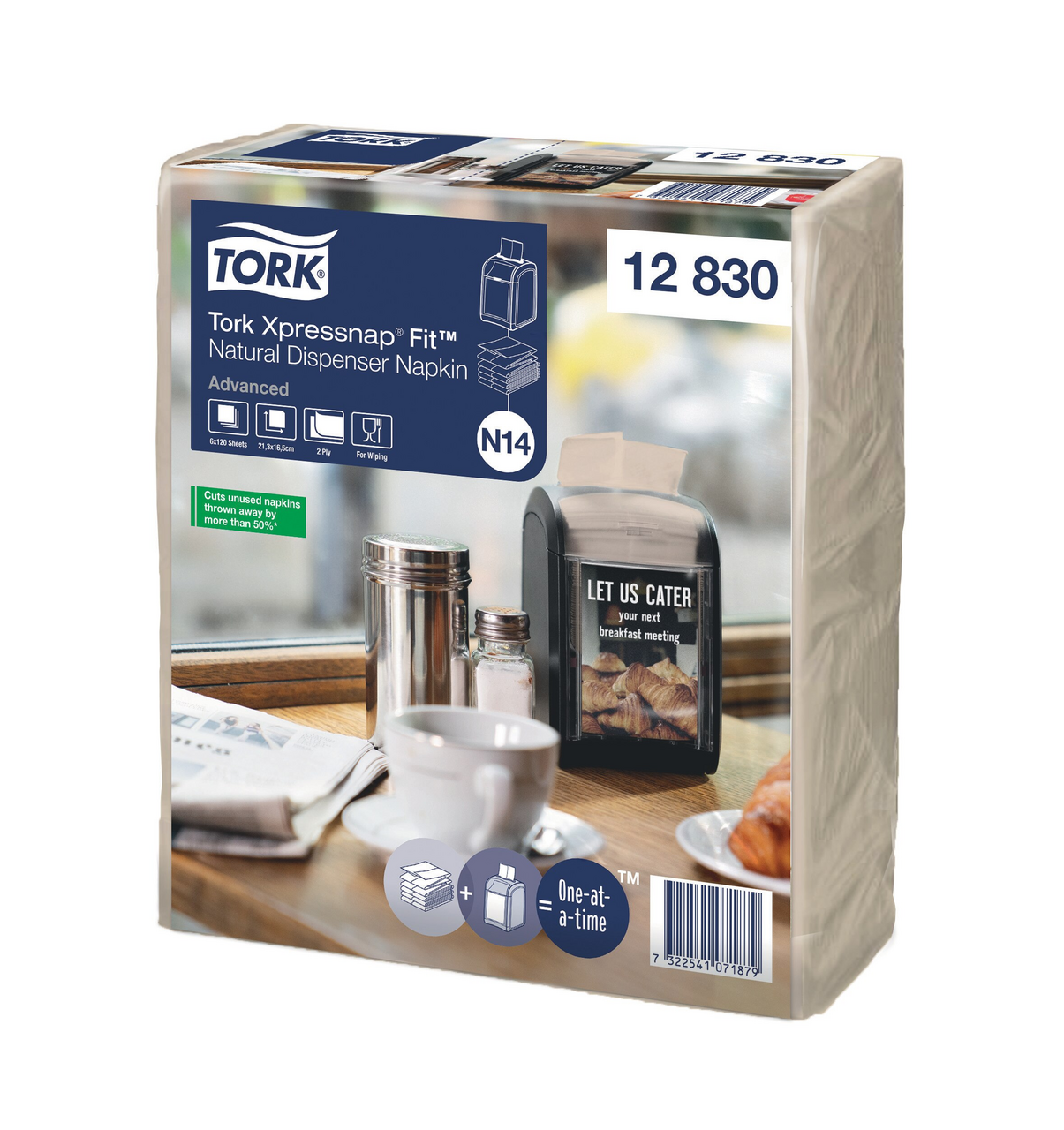 TORK Xpressnap Ubrousky 2vrstvé natural 720 ks