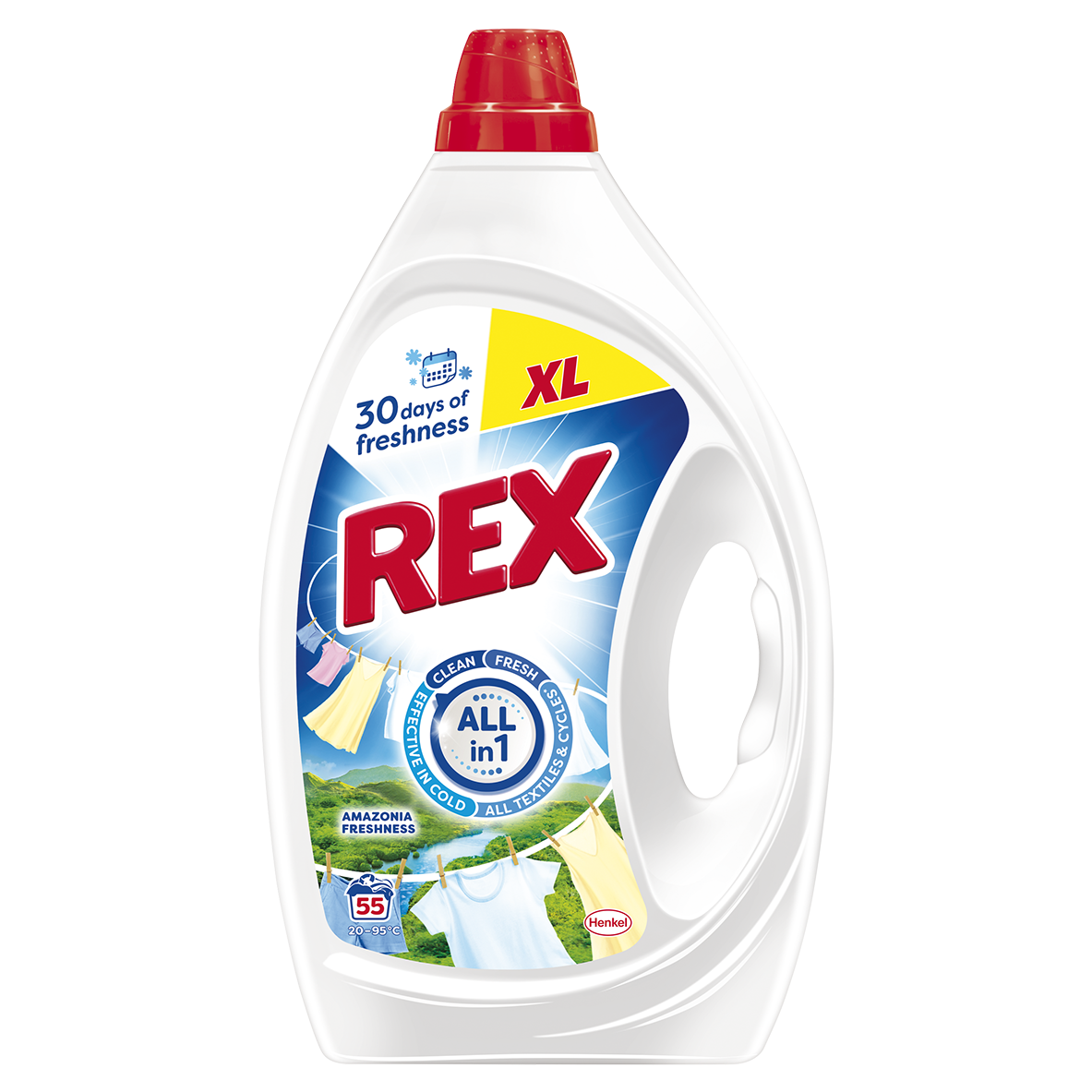 REX Amazonia Freshness gel na praní (55 praní) 2557 g