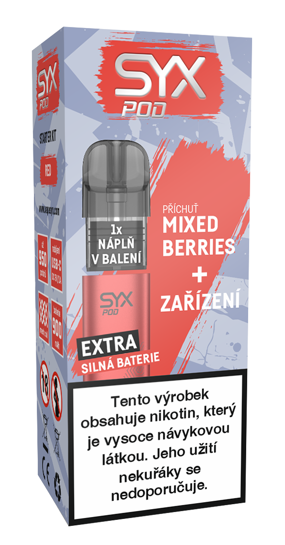 SYX Pod Sada Red kolek R 3 ks