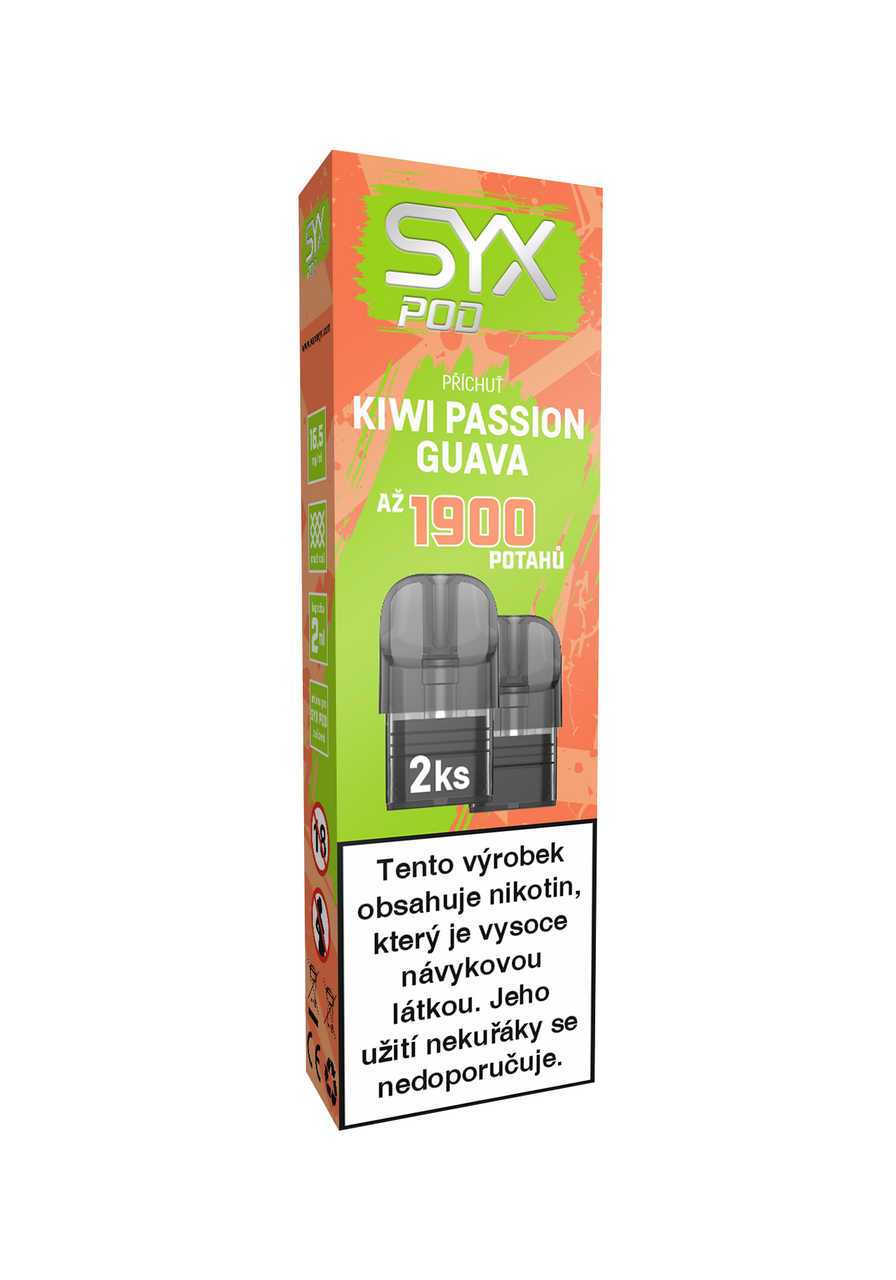 SYX Pod Kiwi, Passion Fruit, Guava kolek R 5 ks