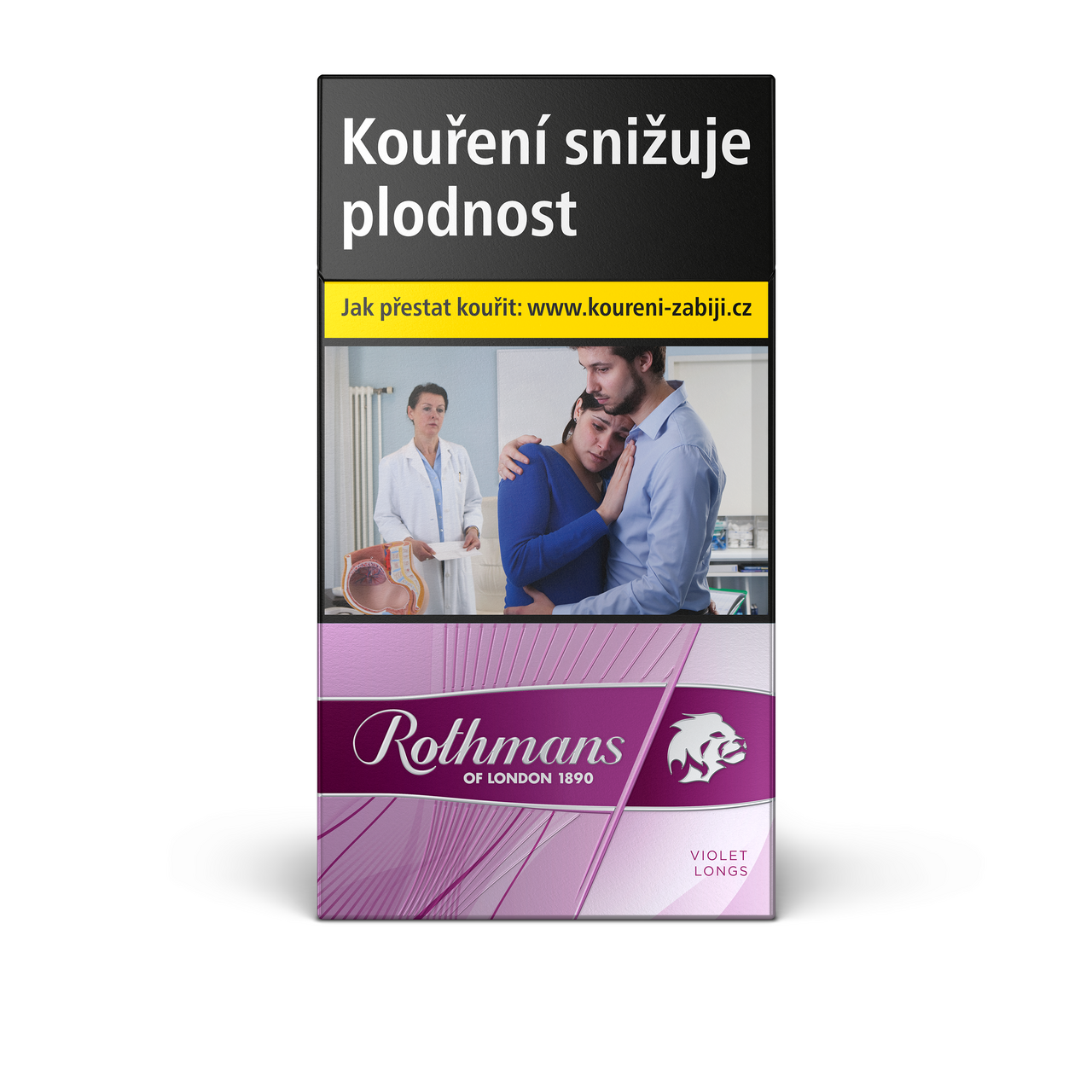 Rothmans Longs Violet king size tvrdé bal. 10 krab. 20 ks kolek U 162 Kč VO cena
