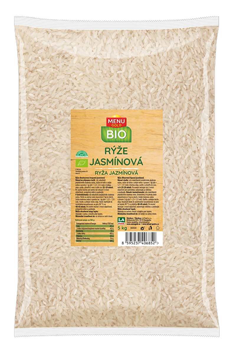 MENU GOLD BIO Rýže jasmínová 5 kg