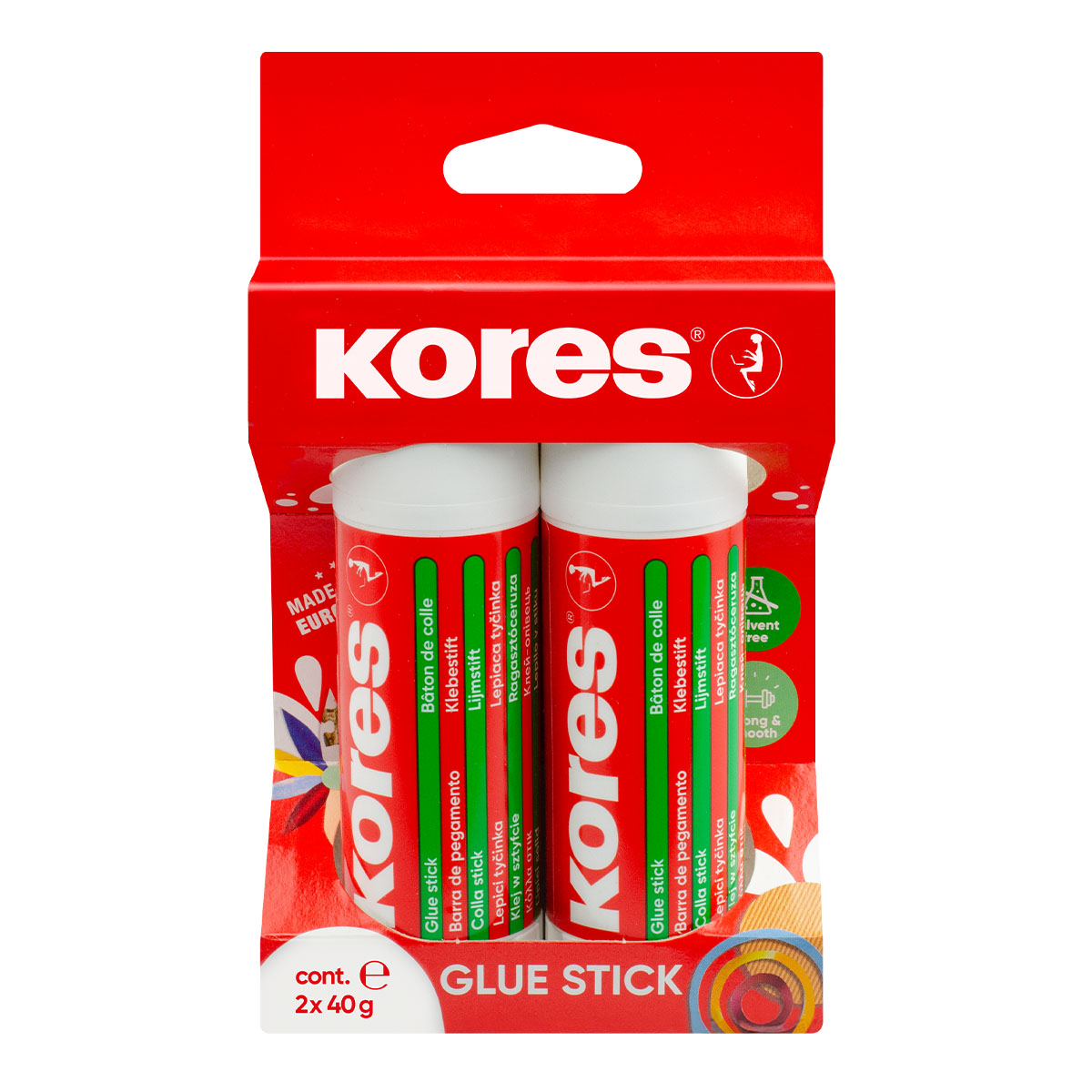 Kores Lepící tyčinka 2 x 40 g