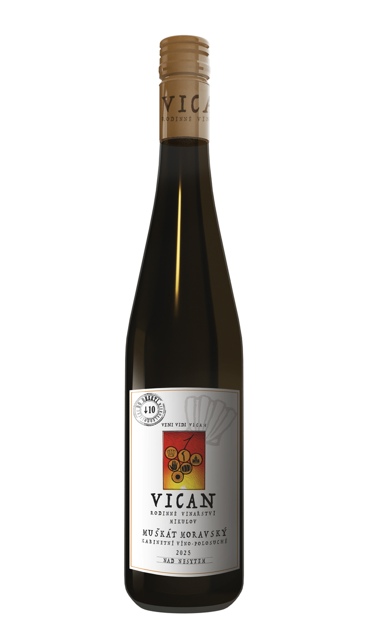 VICAN Muškát moravský LA 6 x 750 ml