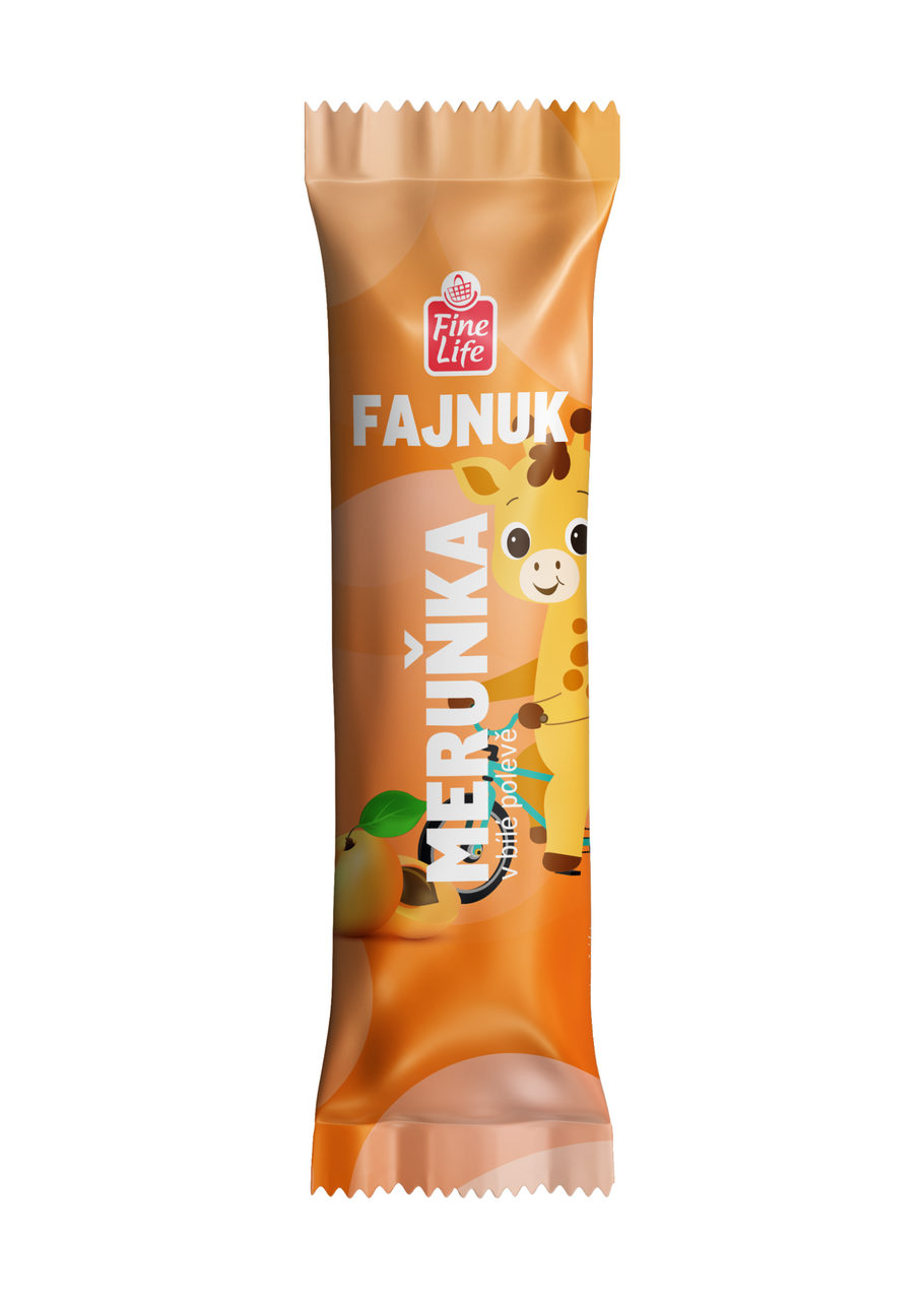 Fine Life Fajnuk meruňka bílá poleva mraž. 25 x 50 ml