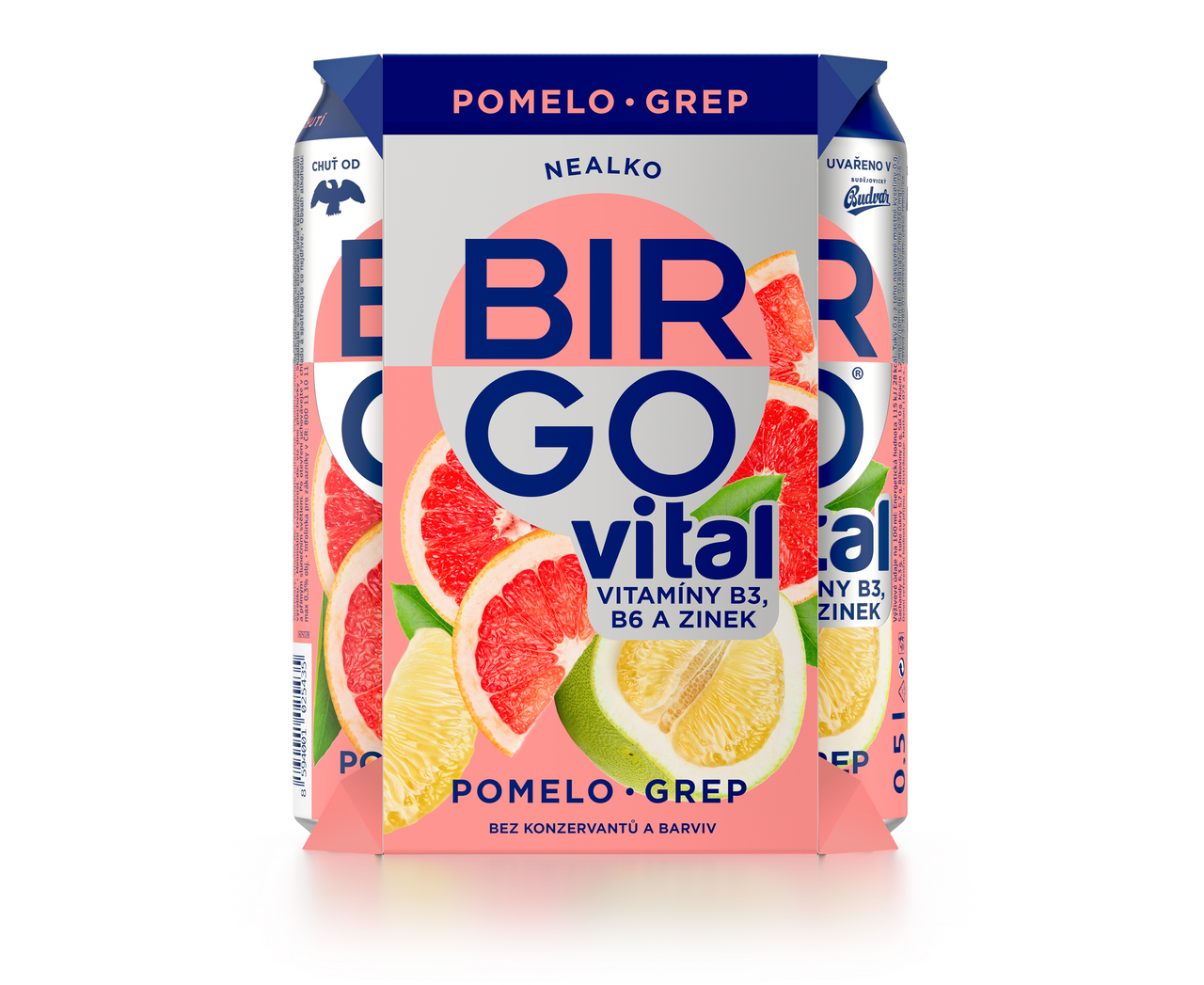 BIRGO Vital pomelo grep 24 x 500 ml multipack