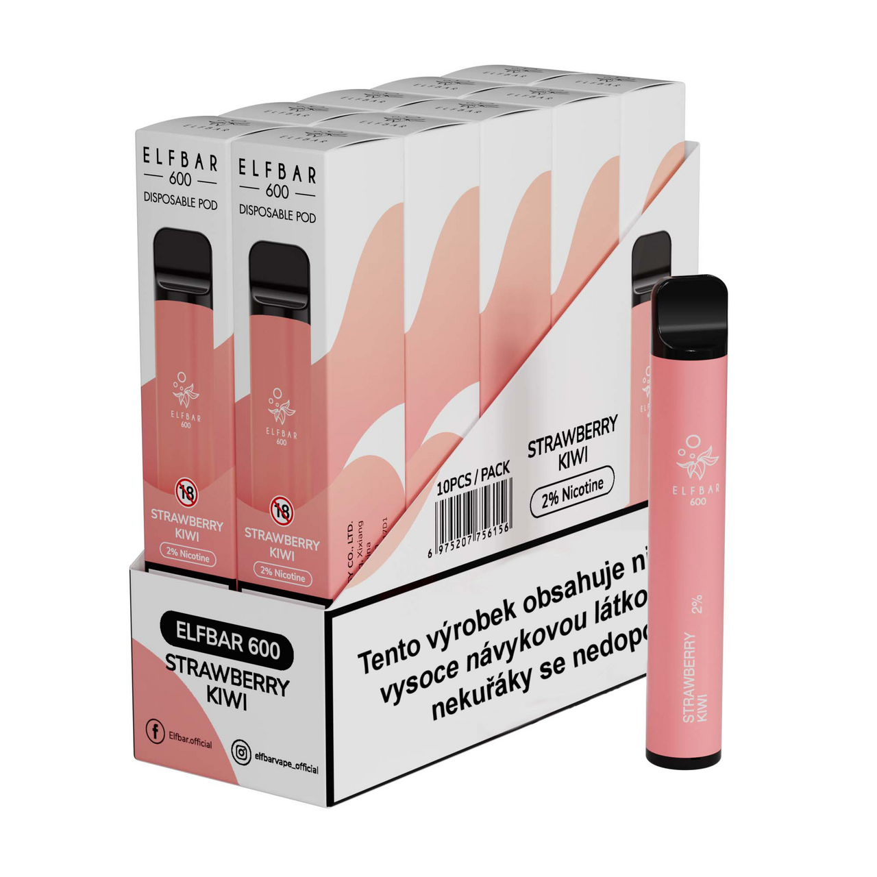 ELF BAR Strawberry Kiwi kolek R 10 ks