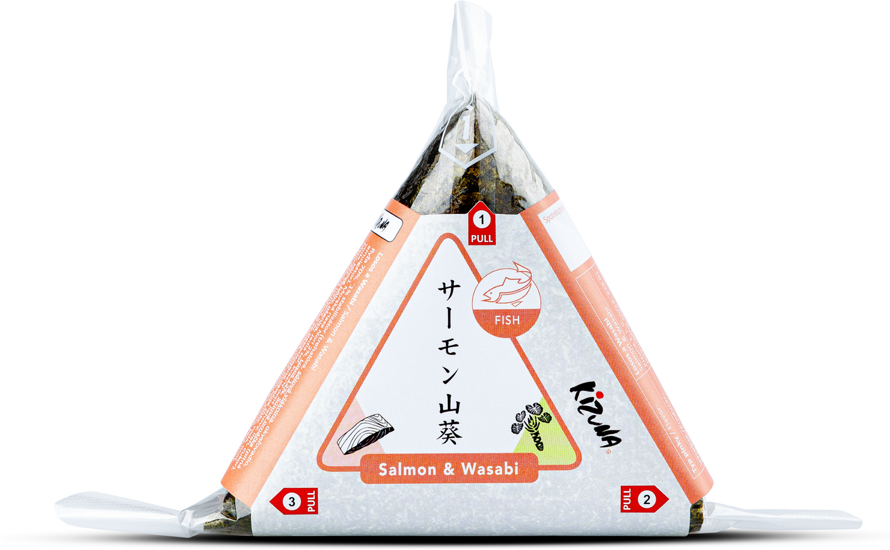 Onigiri Losos wasabi 110 g