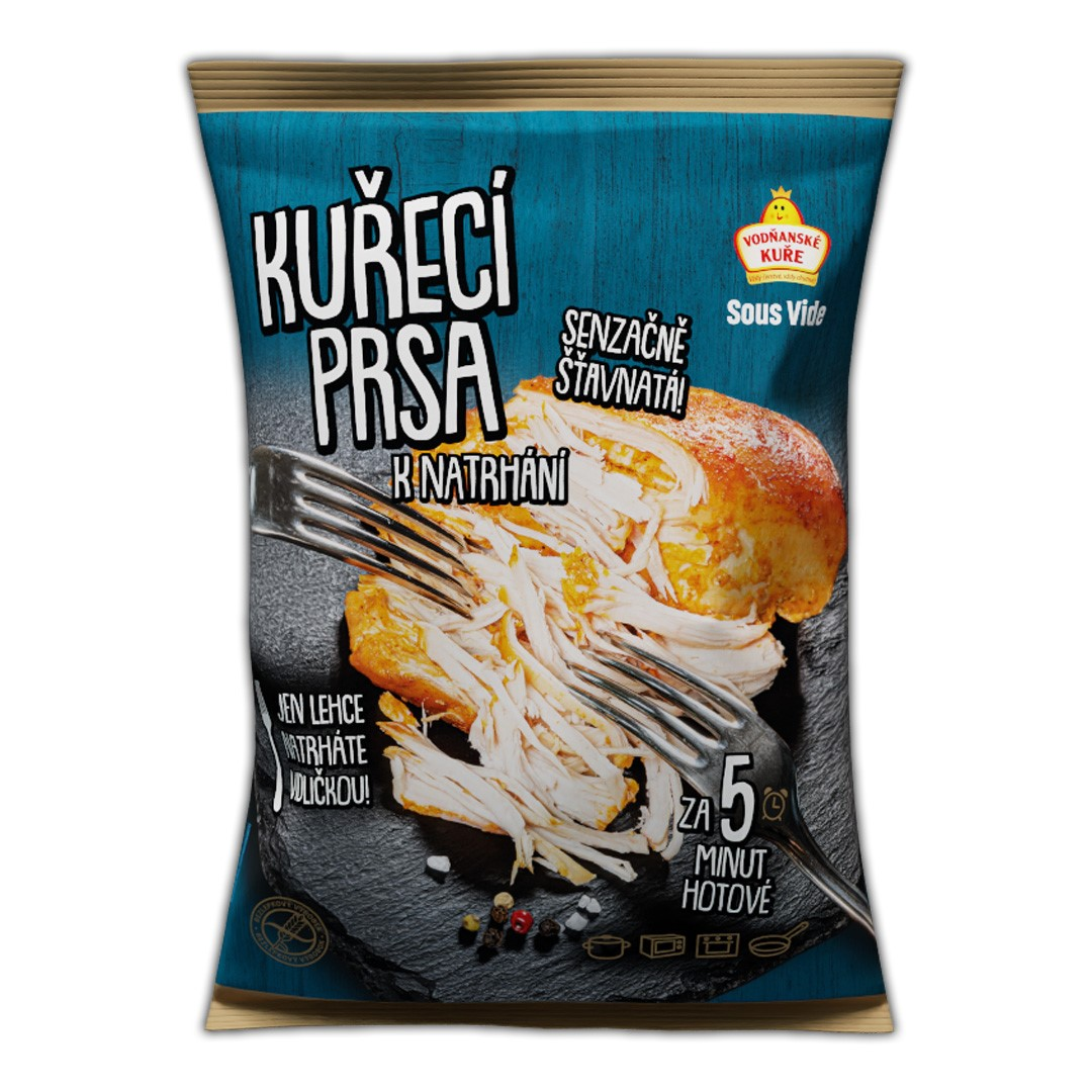 Kuřecí prsa k natrhání Sous-vide chlaz. 360 g