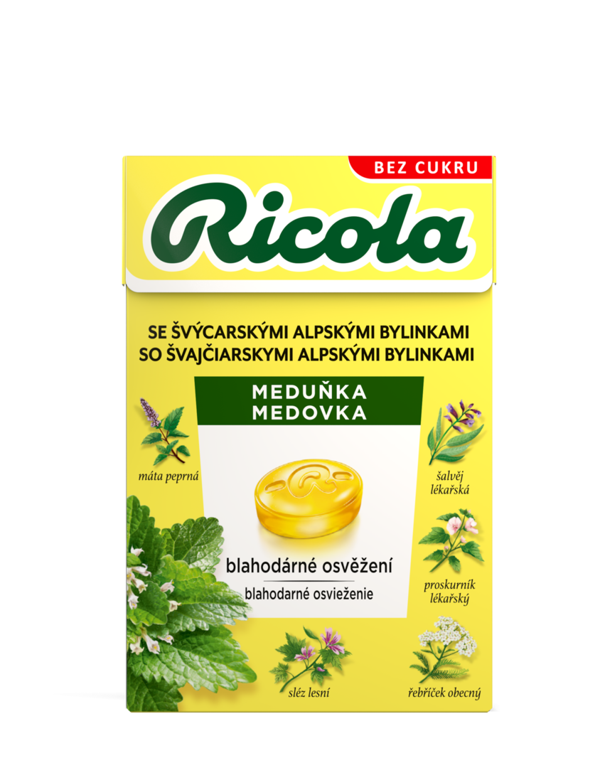 Ricola Meduňka Bonbóny bez cukru 40 g
