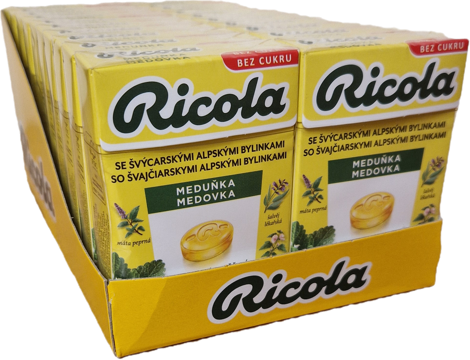 Ricola Meduňka Bonbóny bez cukru 20 x 40 g