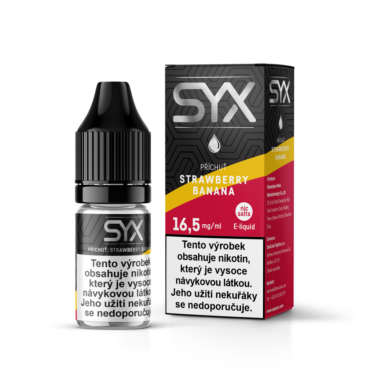 SYX NS Strawberry Banana 16,5 mg 5 ks