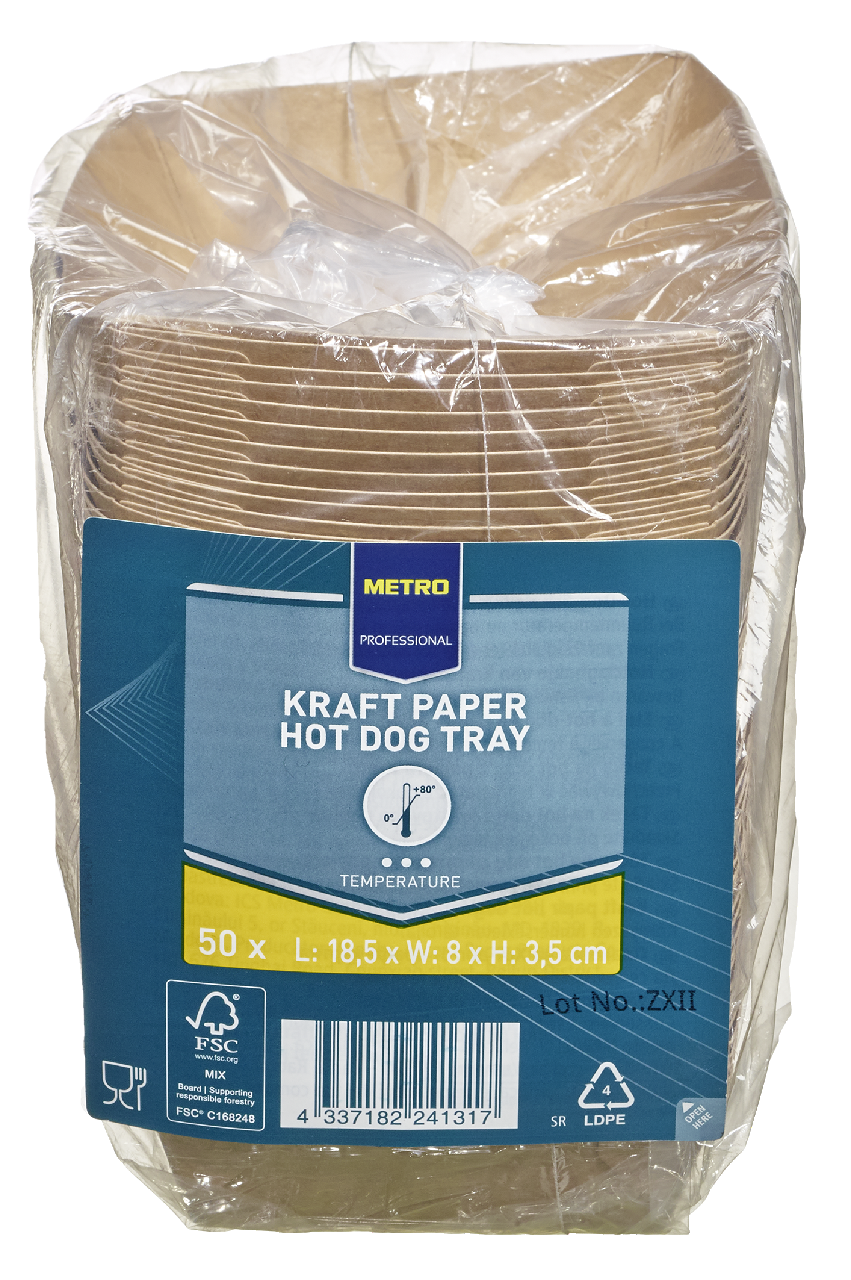METRO PROFESSIONAL Kraft Hotdog tácek 50 ks