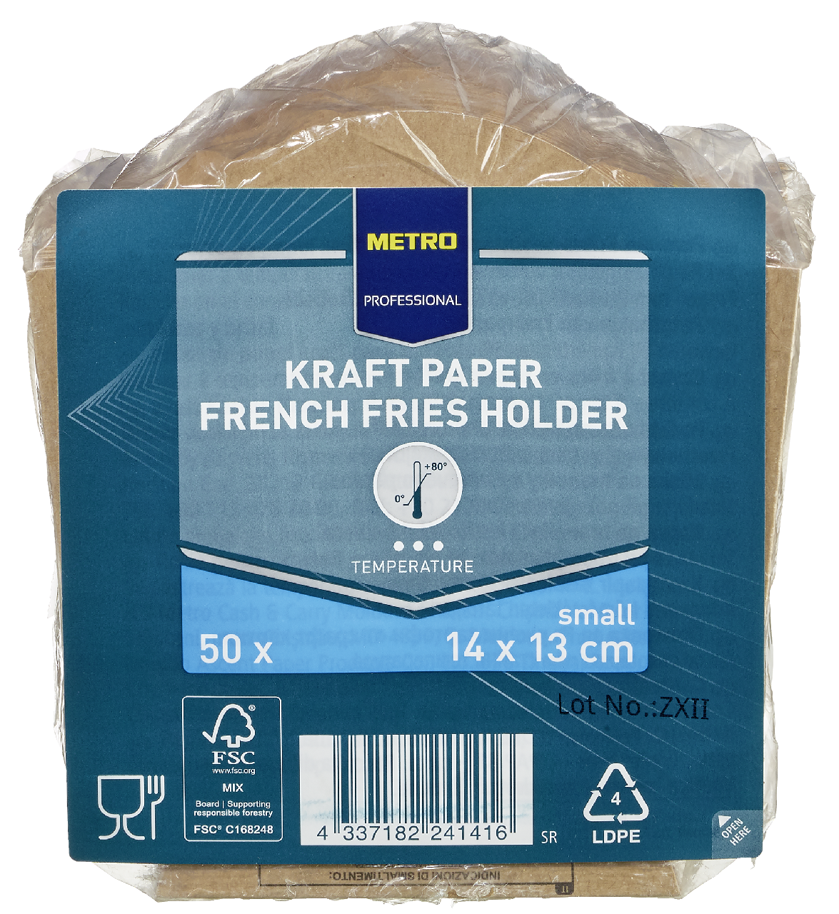 METRO PROFESSIONAL Kraft Kapsa na hranolky 50 ks