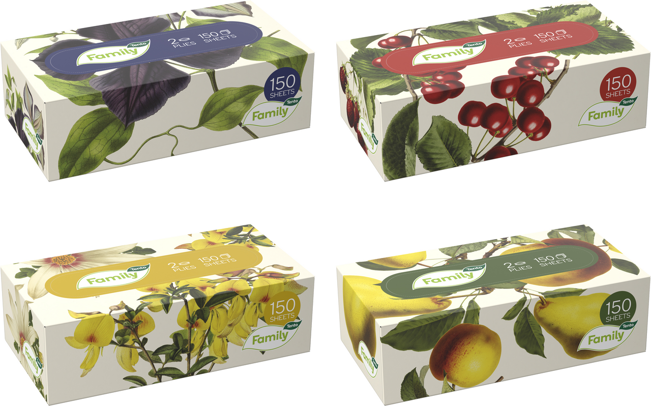 Tento Kapesníky Family 2vrstvé 150 ks
