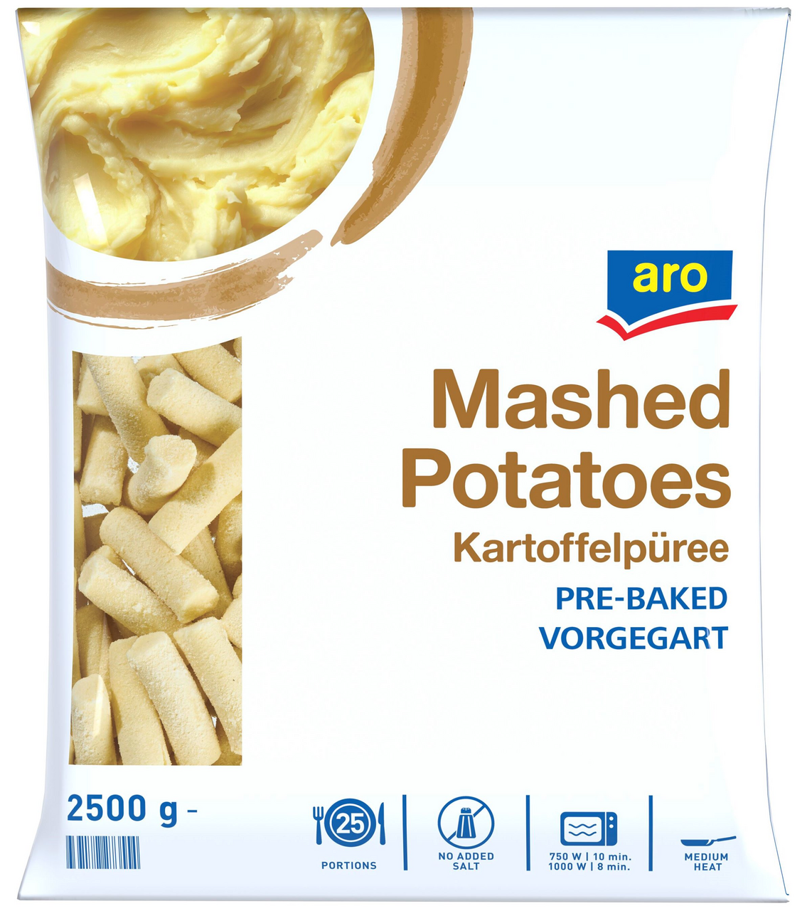 aro Bramborová kaše mraž. 2,5 kg