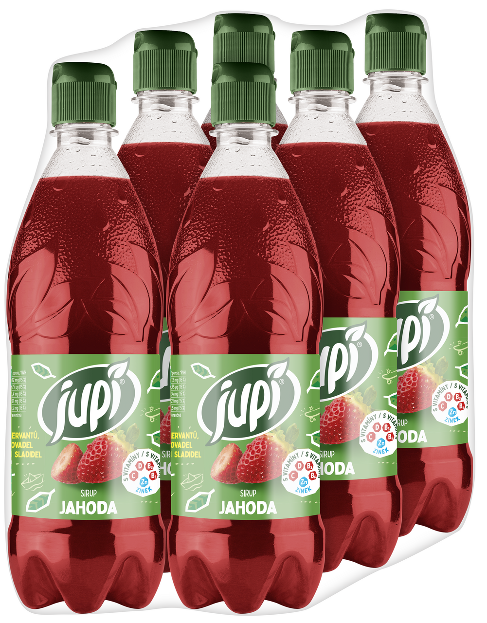 jupí Sirup jahoda 6 x 700 ml