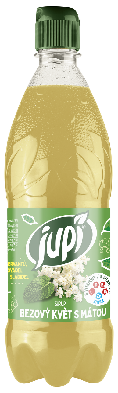 jupí Sirup bezinkový květ a máta 700 ml