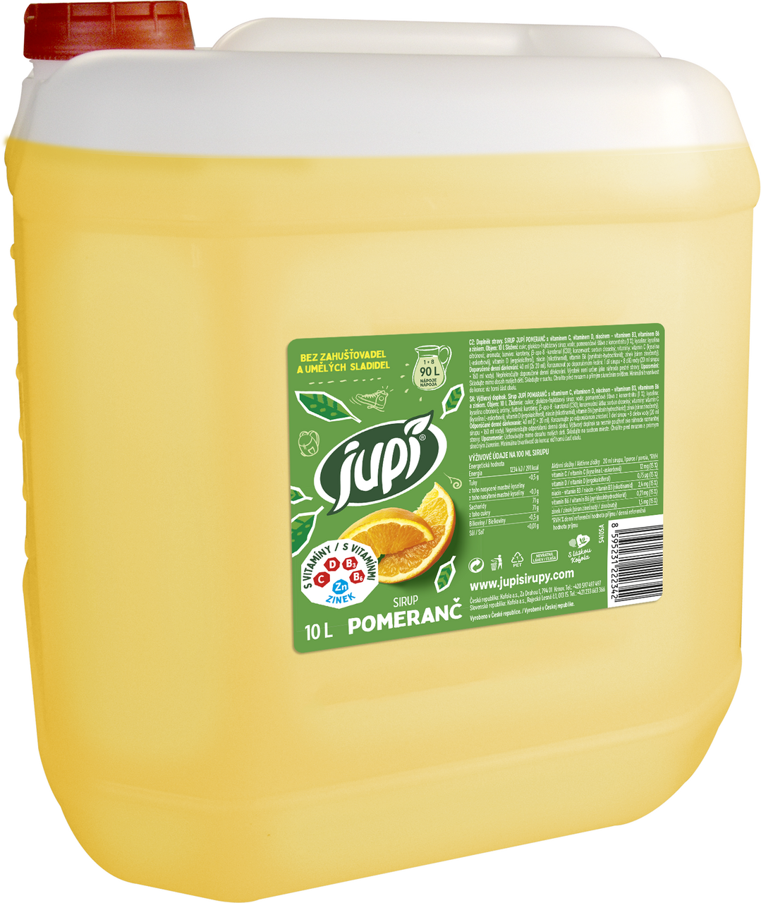 jupí Sirup pomeranč 10 l