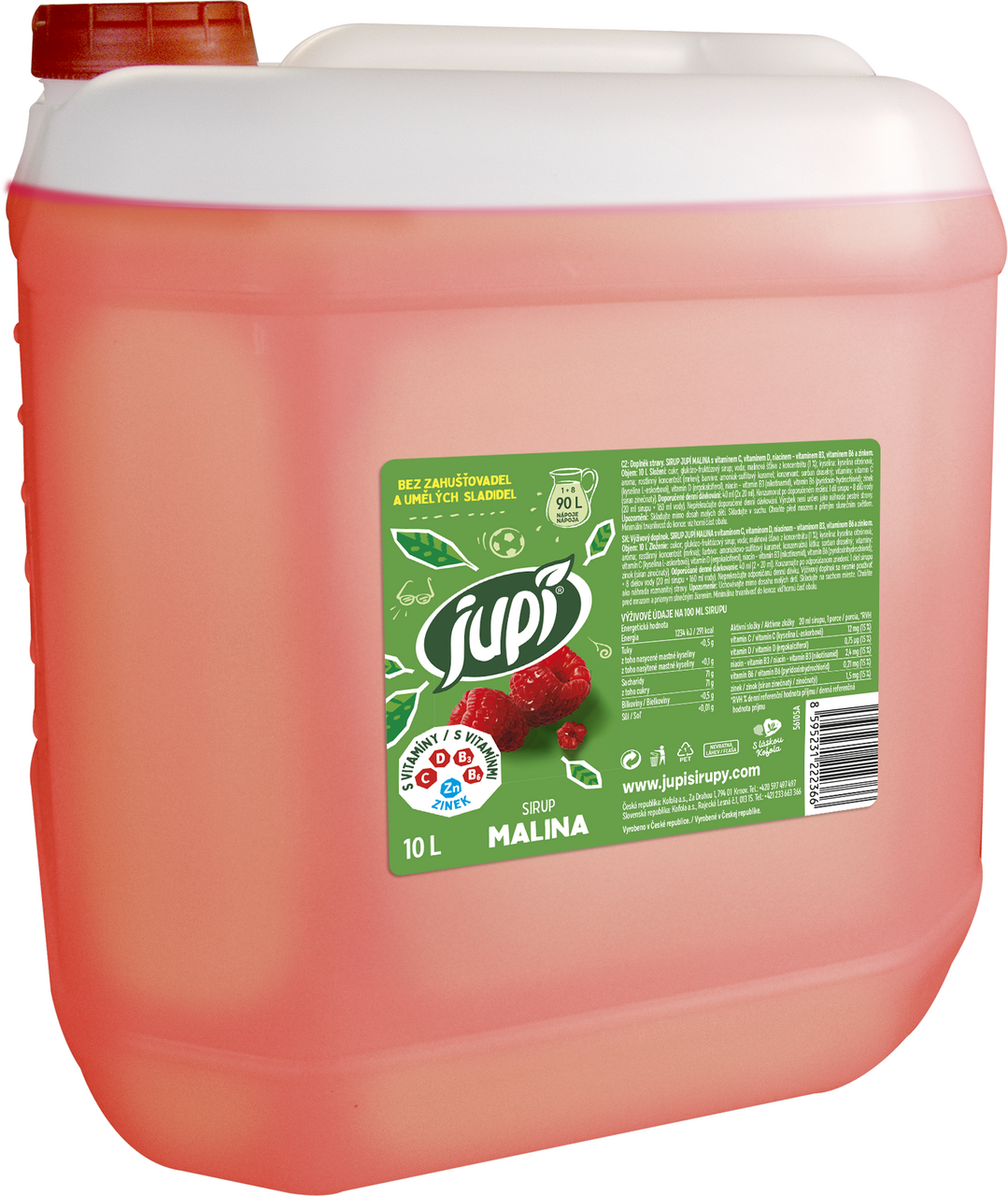 jupí Sirup malina 10 l