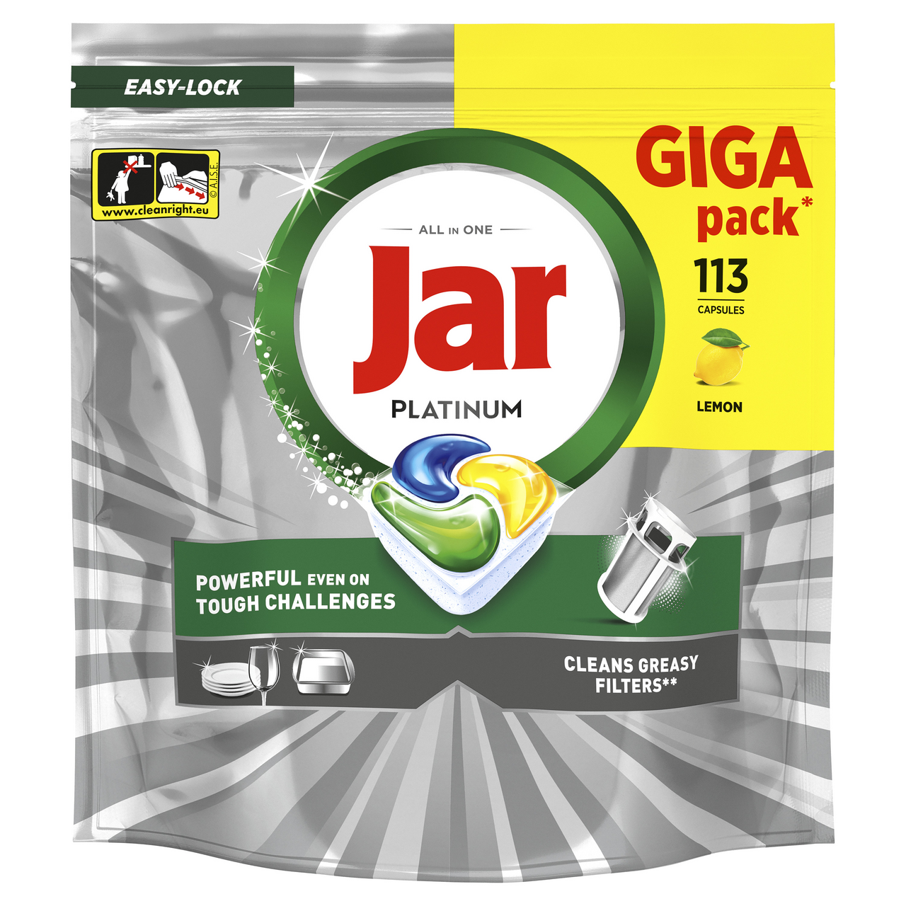 Jar Platinum kapsle do myčky 113 ks