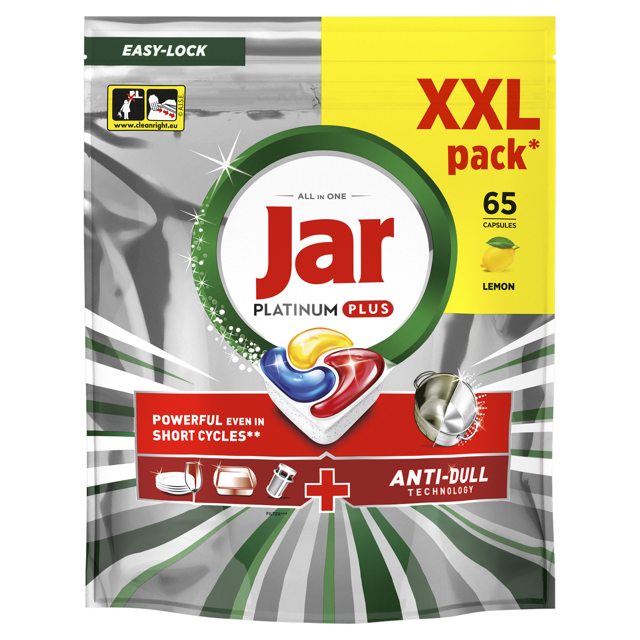 Jar Platinum+ kapsle do myčky 65 ks