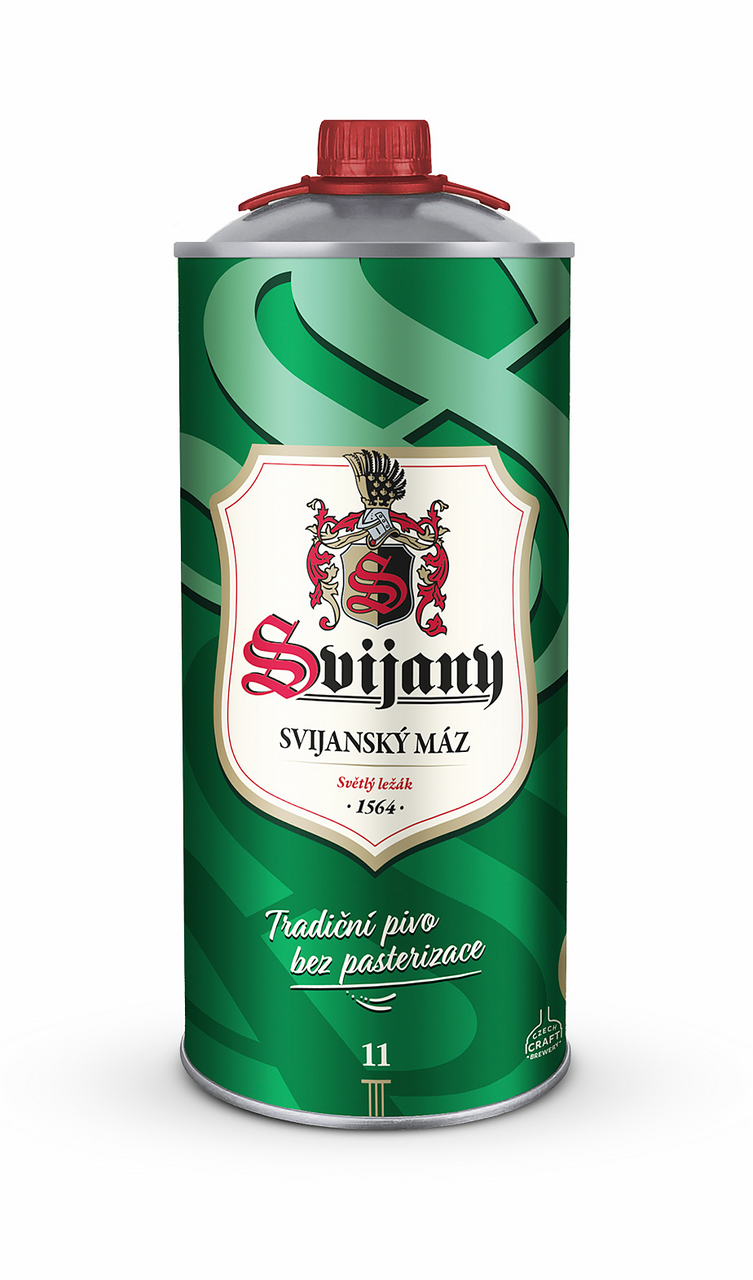 Svijany Máz 11° světlý 6 x 2 l plech