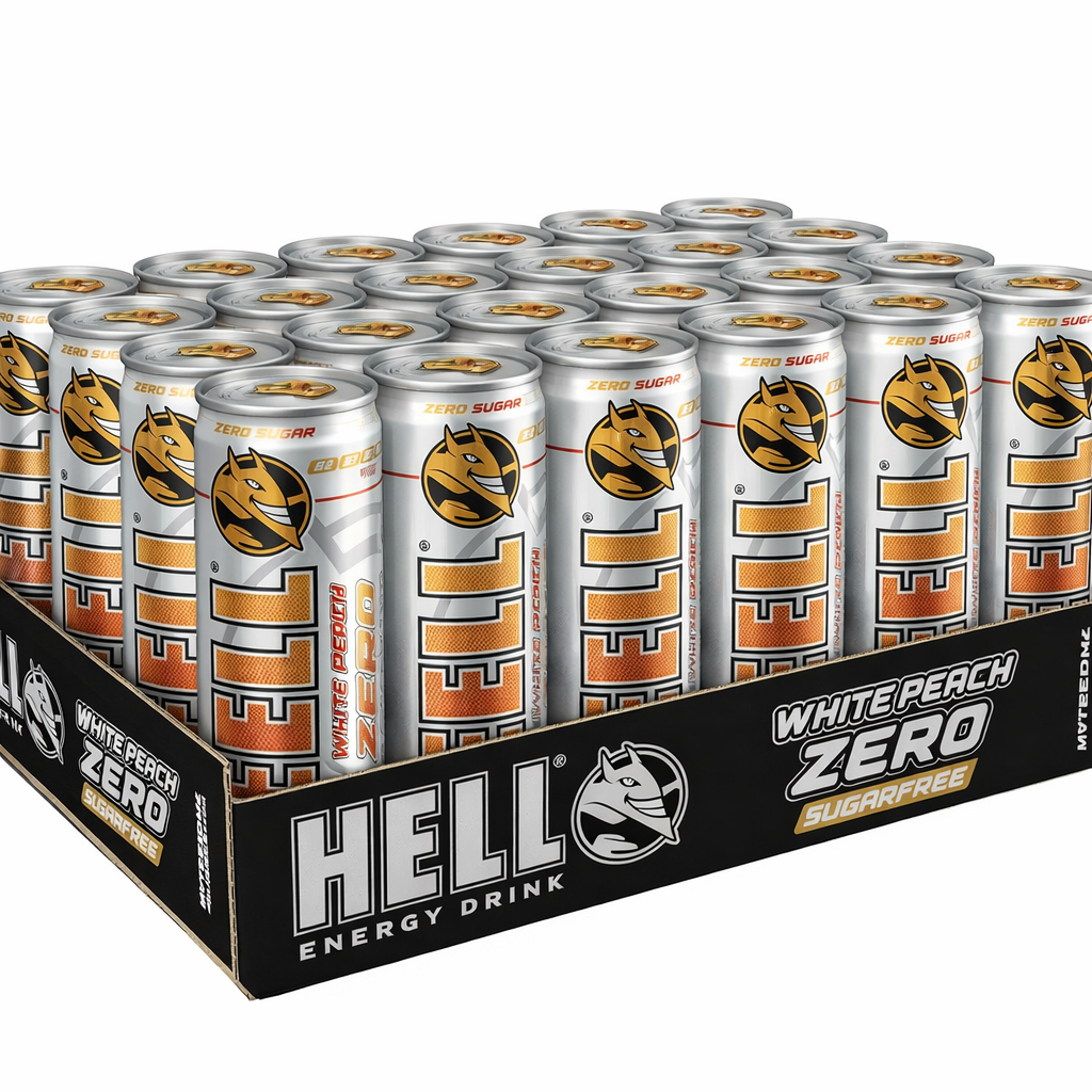 HELL Energy Zero White Peach 24 x 250 ml
