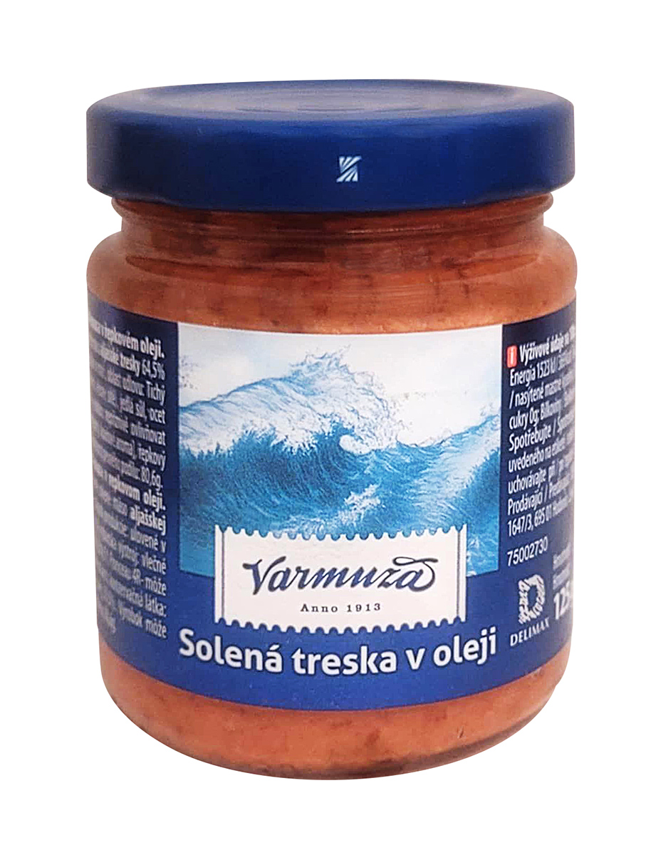 Treska alá losos drcená (pevný podíl 100 g) chlaz. 125 g