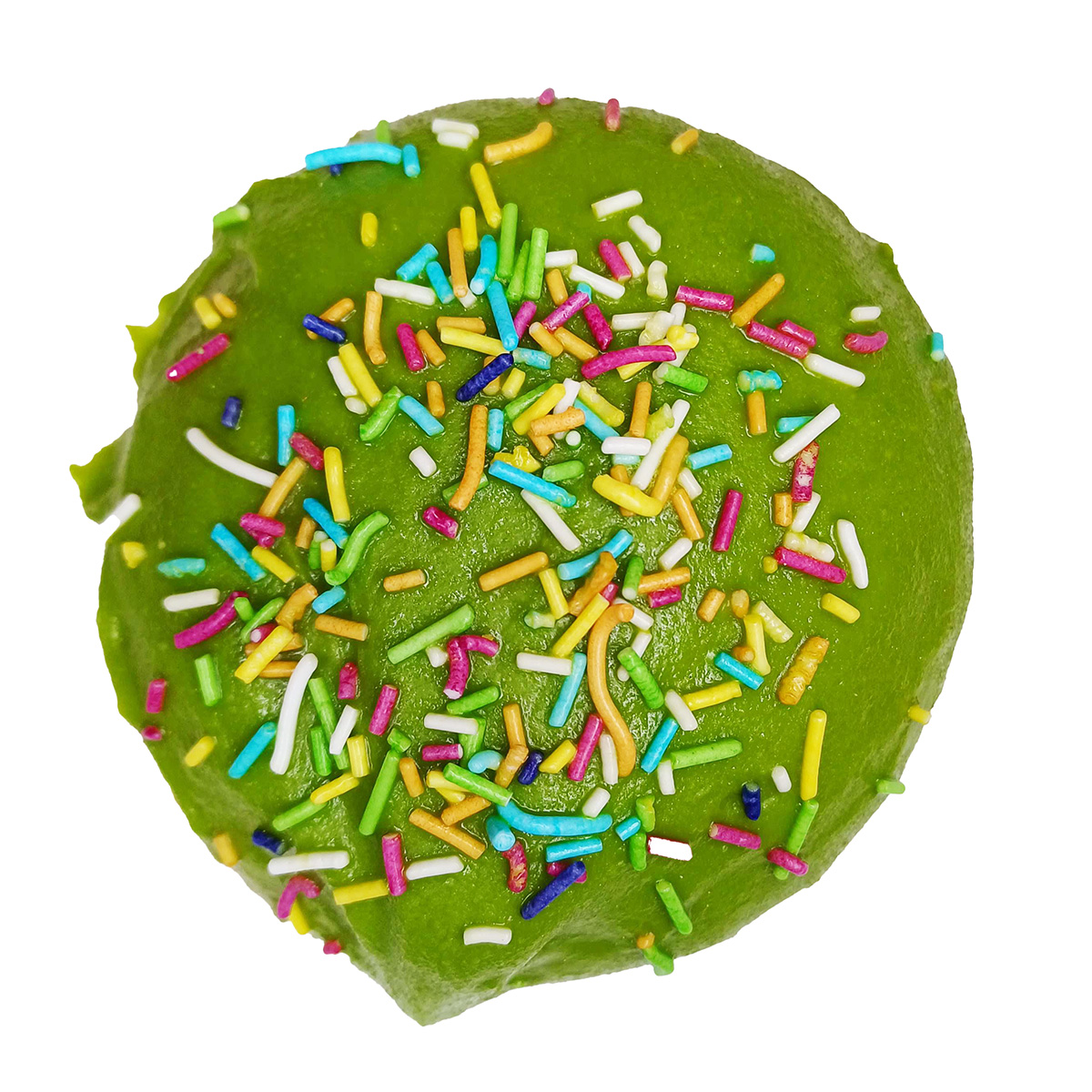 Kobliha s karamelovou náplní zelená nebalená 1 ks