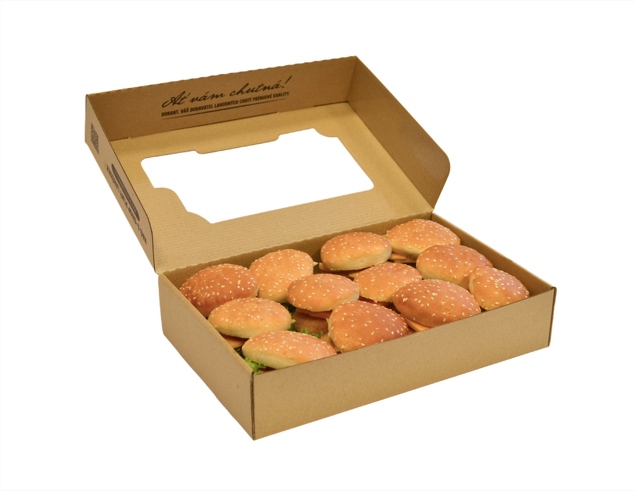 Box Miniburgery kuřecí chlaz. 12 ks 750 g