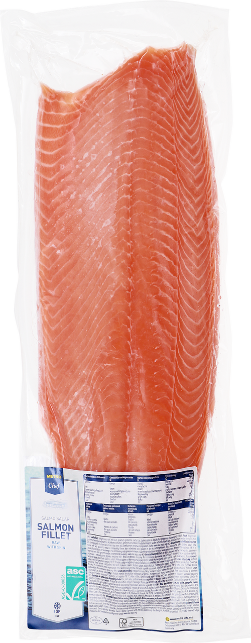 METRO Chef Losos filet Trim D mraž.. 1 - 1,5 kg