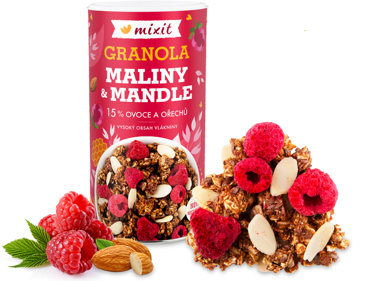 Mixit Granola Protein maliny mandle 440 g
