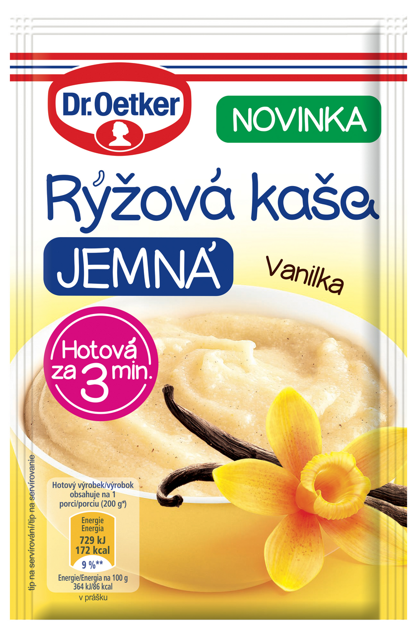 Dr. Oetker Rýžová kaše jemná vanilka 50 g