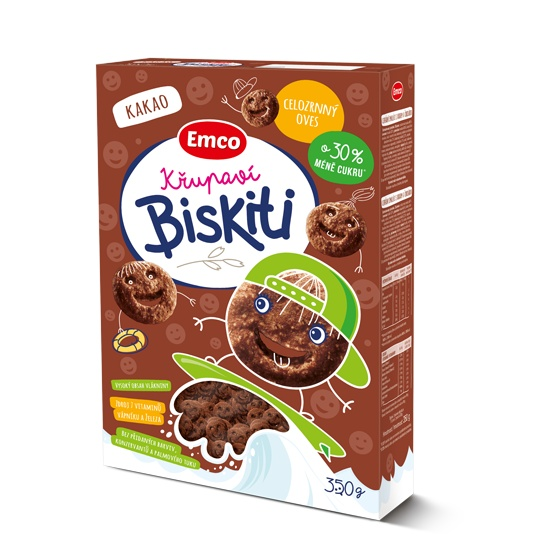 Křupaví Biskiti kakao 350 g
