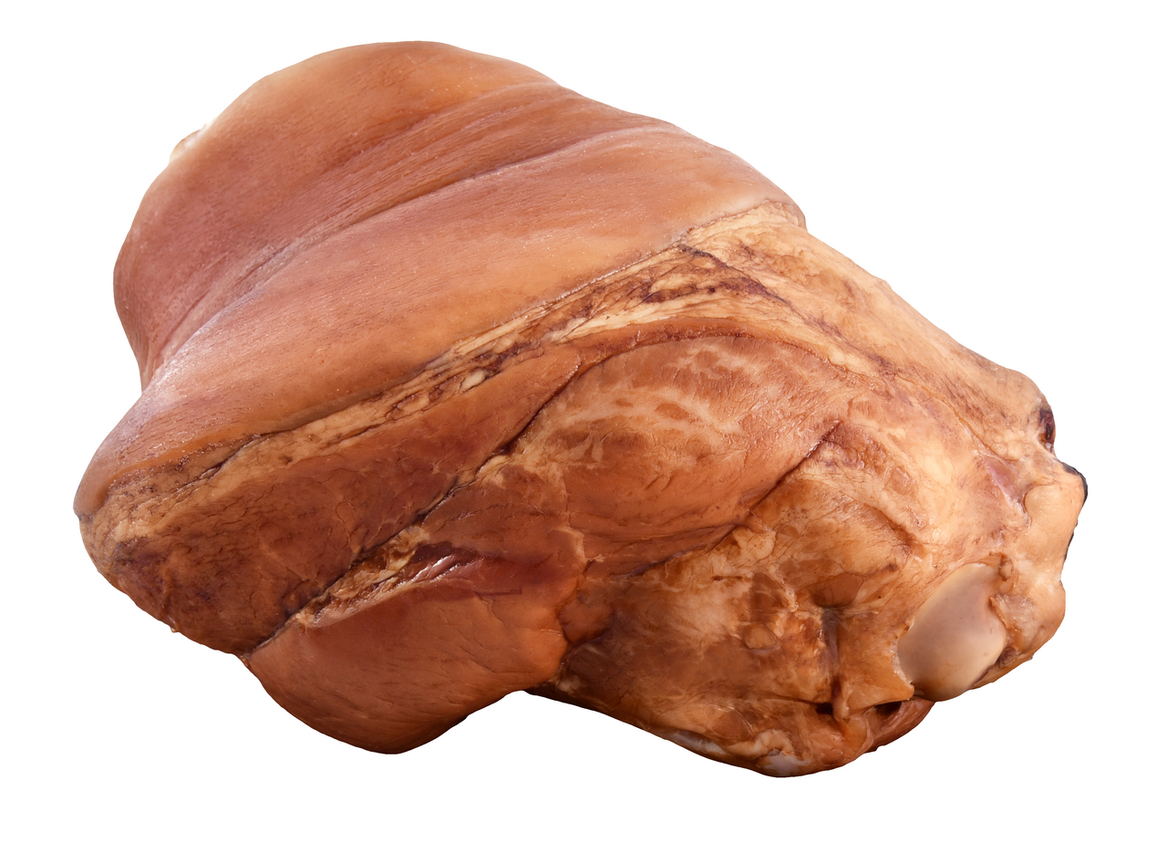 Uzené koleno zadní s kůží chlaz. cca 1,8 kg