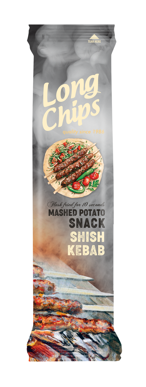 Long Chips Snack Kebab 75 g