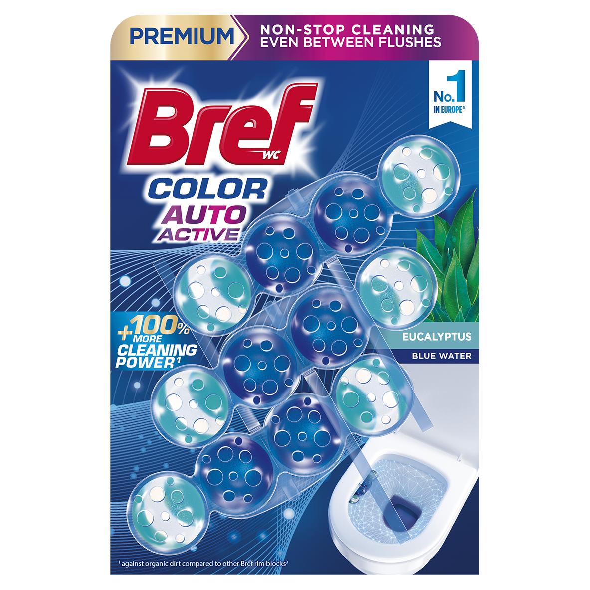 Bref Color Active Eucalyptus WC blok 3 x 50 g