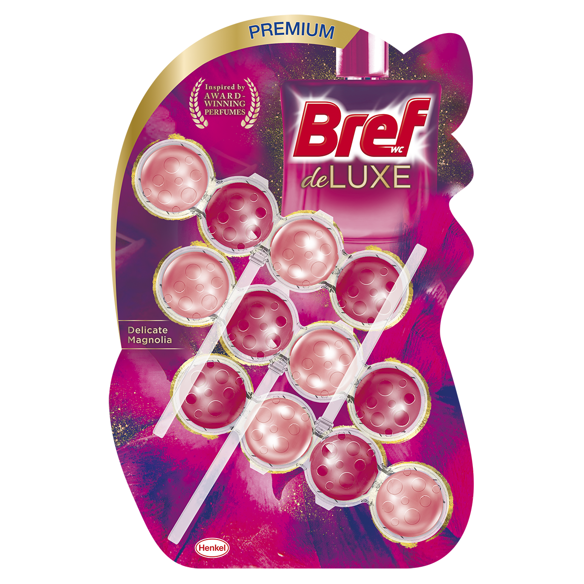 Bref Deluxe Magnolia WC blok 3 x 50 g