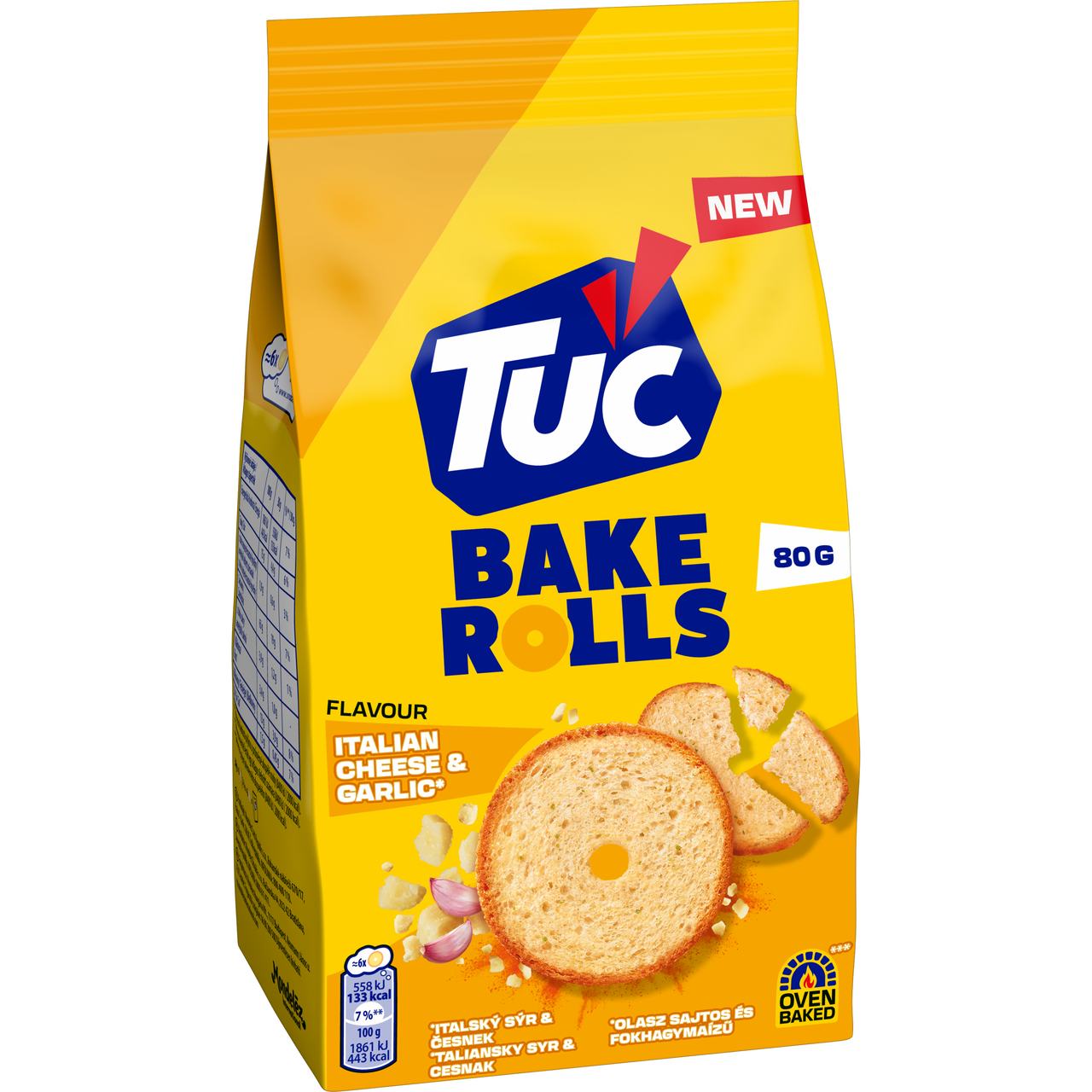 TUC Bake Rolls sýr česnek 80 g