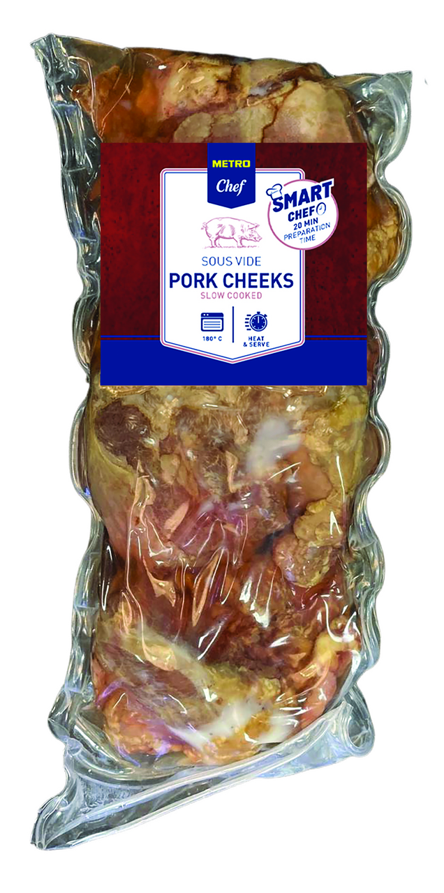 METRO Chef Vepřová líčka Sous-vide chlaz. cca 4 x 200 g