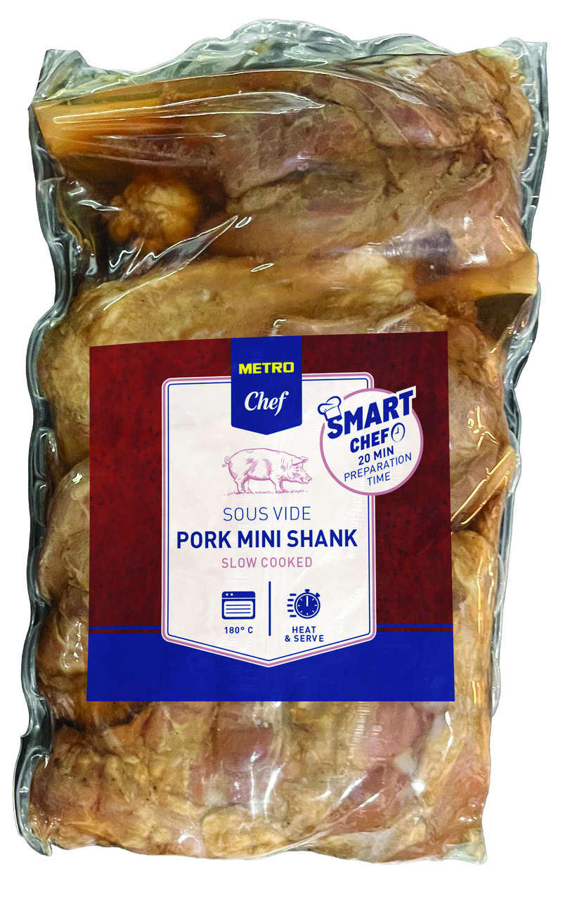 METRO Chef Vepřové koleno Mini Sous-vide chlaz. cca 4 x 200 g