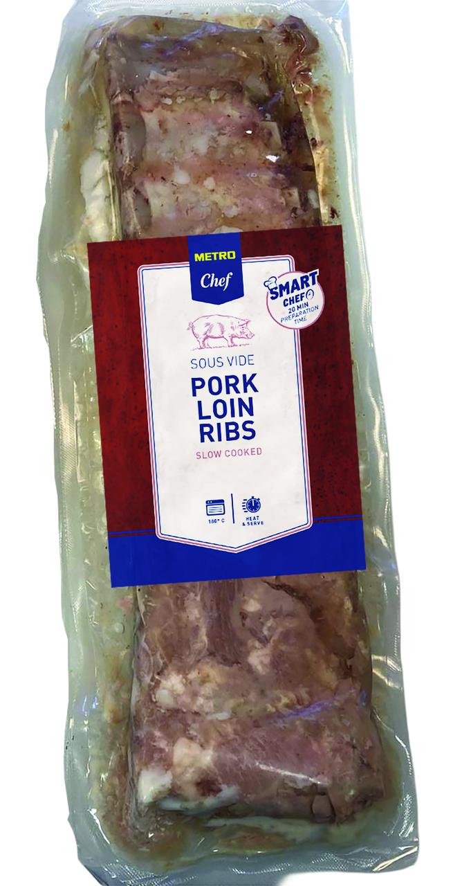 METRO Chef Vepřová žebra Sous-vide chlaz. cca 2 x 500 g