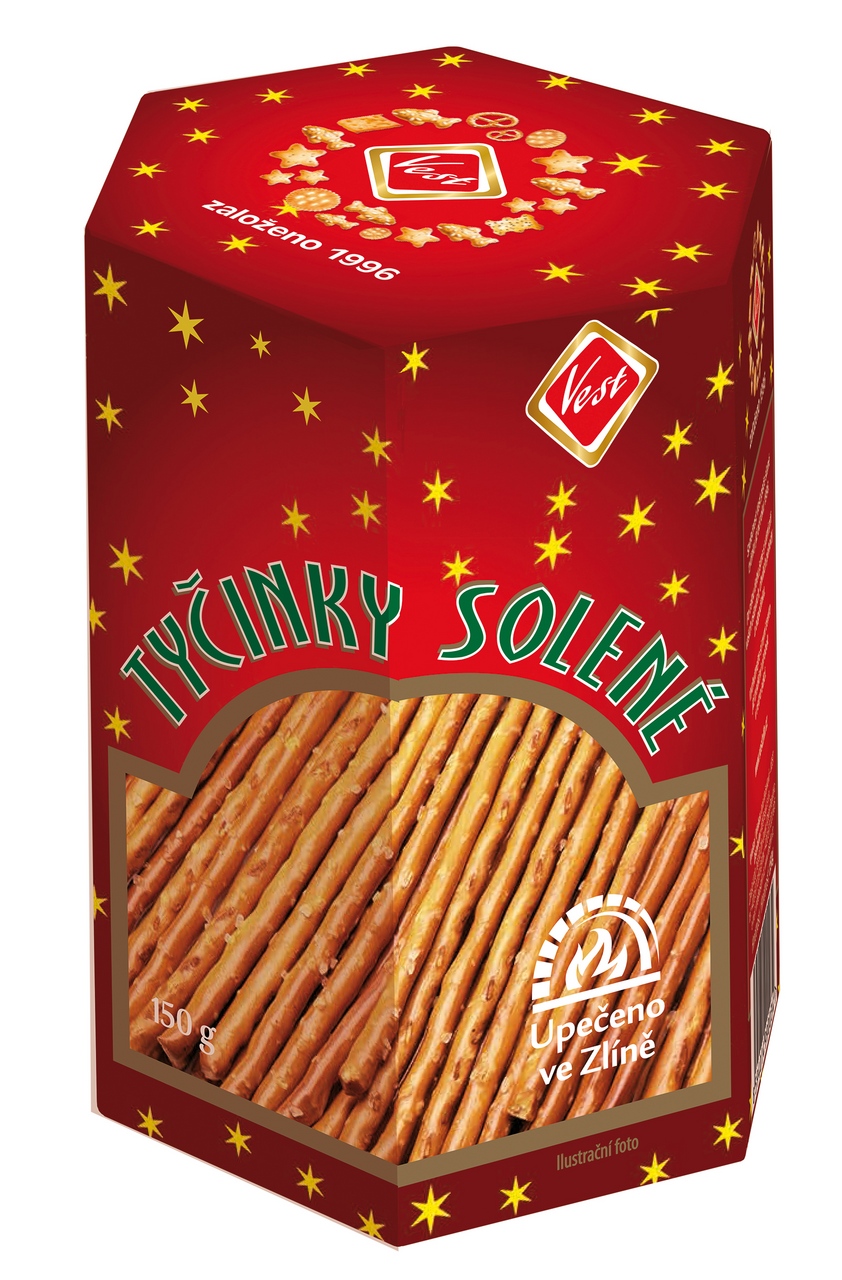 Tyčinky solené šestihran 150 g
