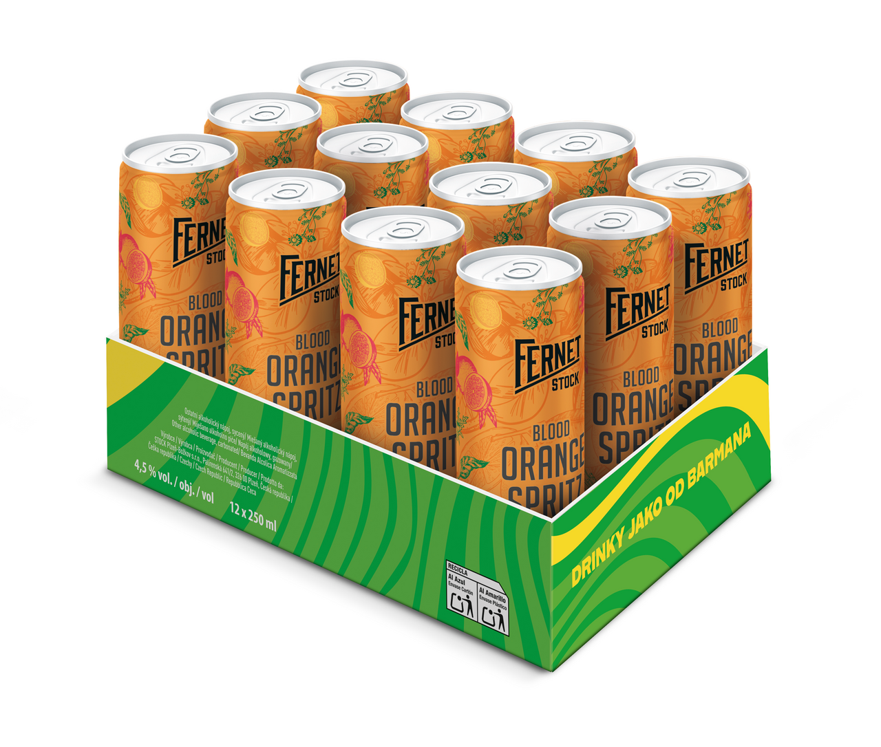 FERNET Orange Spritz 4,5 % 12 x 250 ml