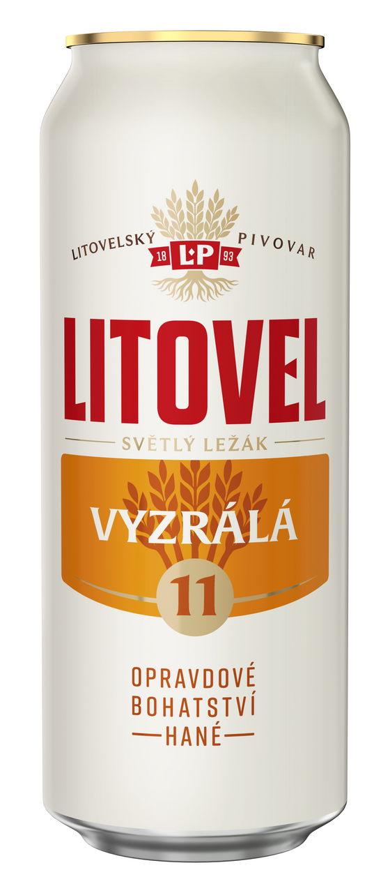 Litovel Vyzrálá 11 pivo 6 x 500 ml plech